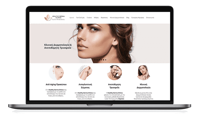 Healthy Derma Clinics - Think Plus | Wordpress website