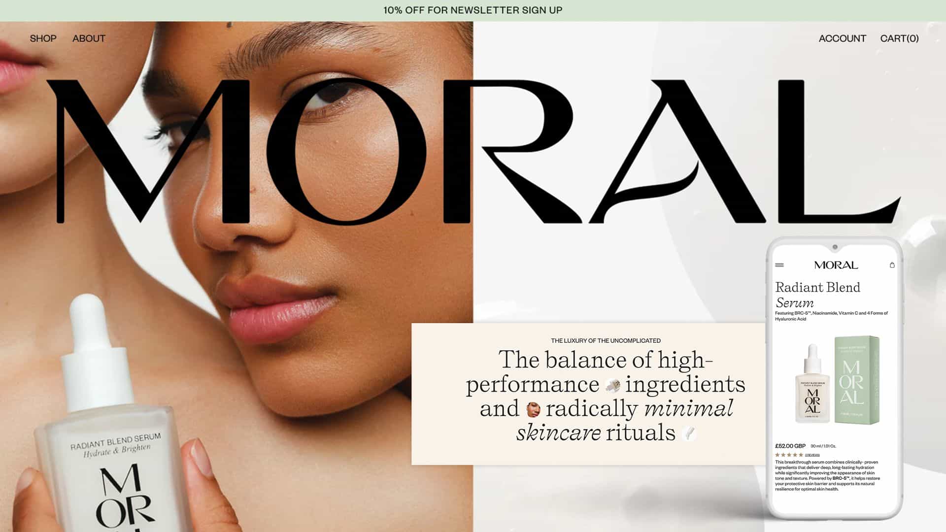 Moral Cosmetics: Η πολυτέλεια της απλότη